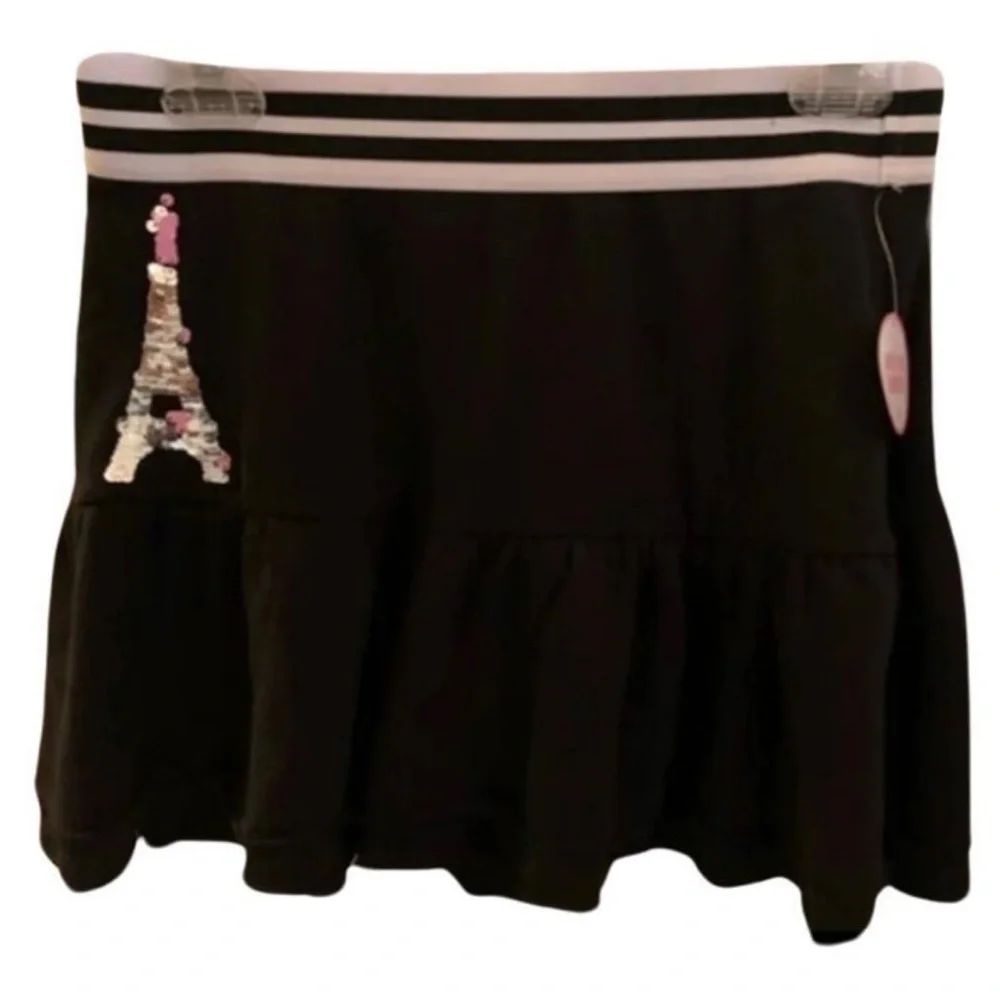 Justice‎ Skort Girls Sz 18/20 NWT Black Elastic Waist